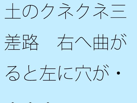 【無料】土のクネクネ三差路 右へ曲がると左に穴が・・・・