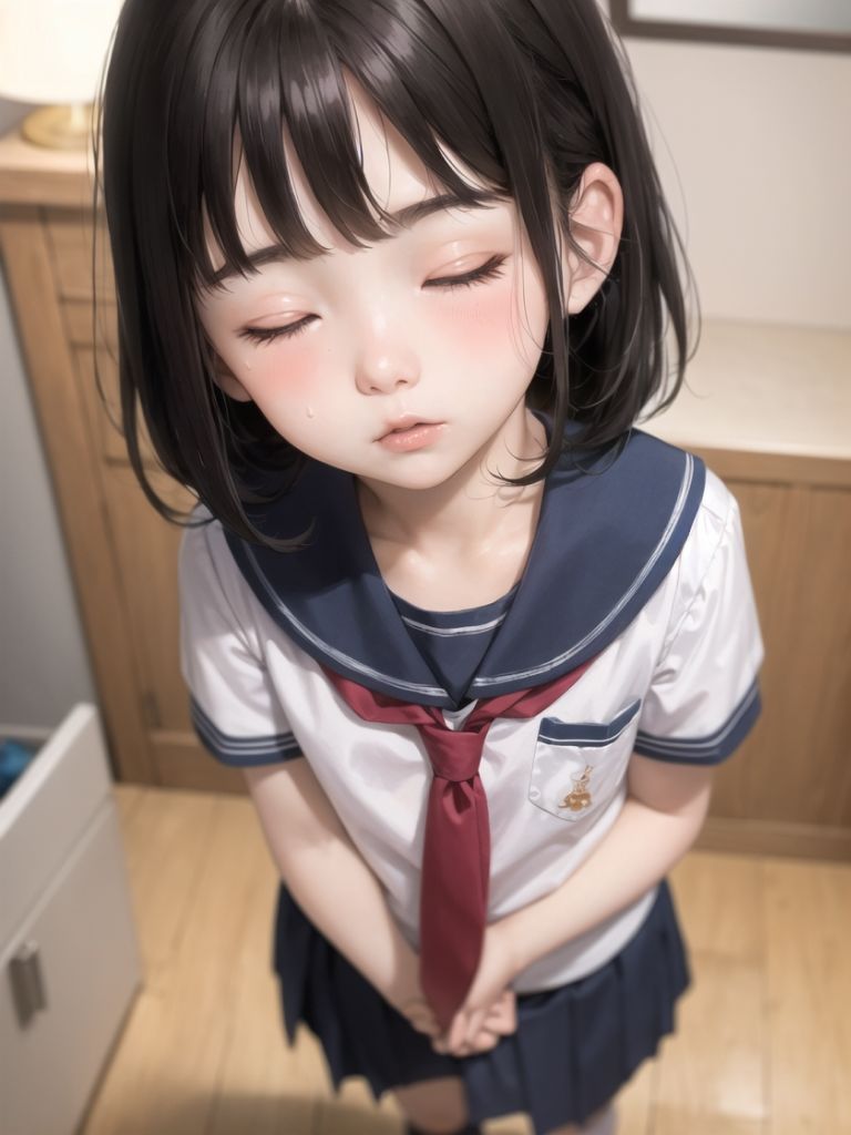 つるぺた少女をお家でレ〇プ