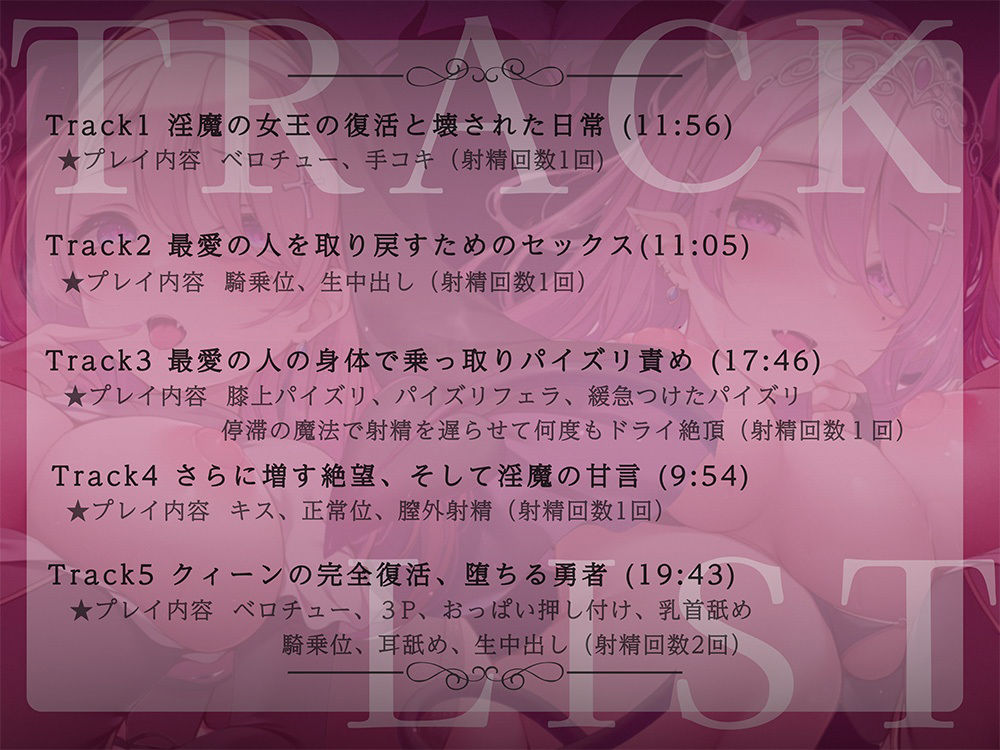 【絶望快楽堕ち】サキュバスリヴァイブ〜倒したと思っていた淫魔の女王が僕の恋人の身体を乗っ取って、快楽と絶望で支配する〜