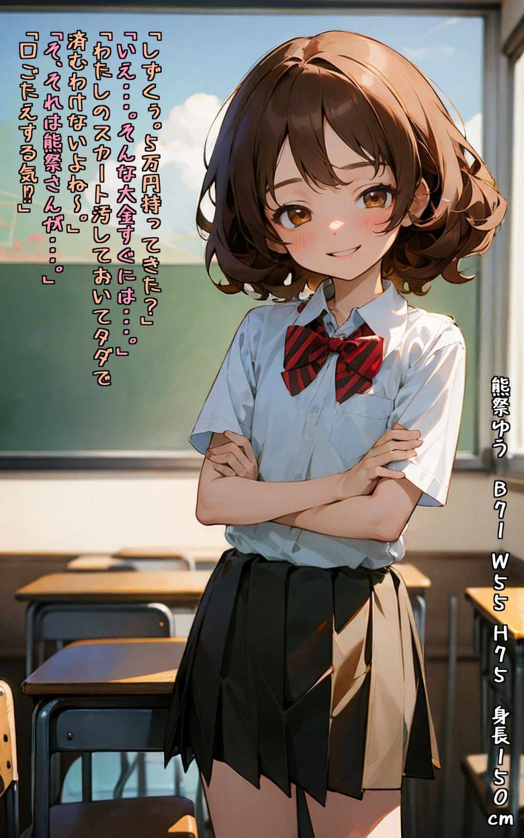 華奢で肉付きがよくないイジメっ子とイジメられてる女の子