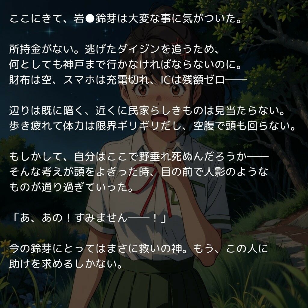 すずめの路銀稼ぎ 〜身体を使っておじさん相手にお金を稼ぐ現役JK〜