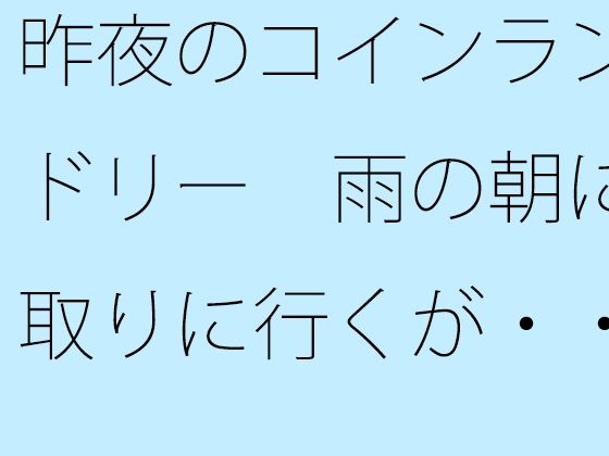 【無料】昨夜のコインランドリー 雨の朝に取りに行くが・・・・・