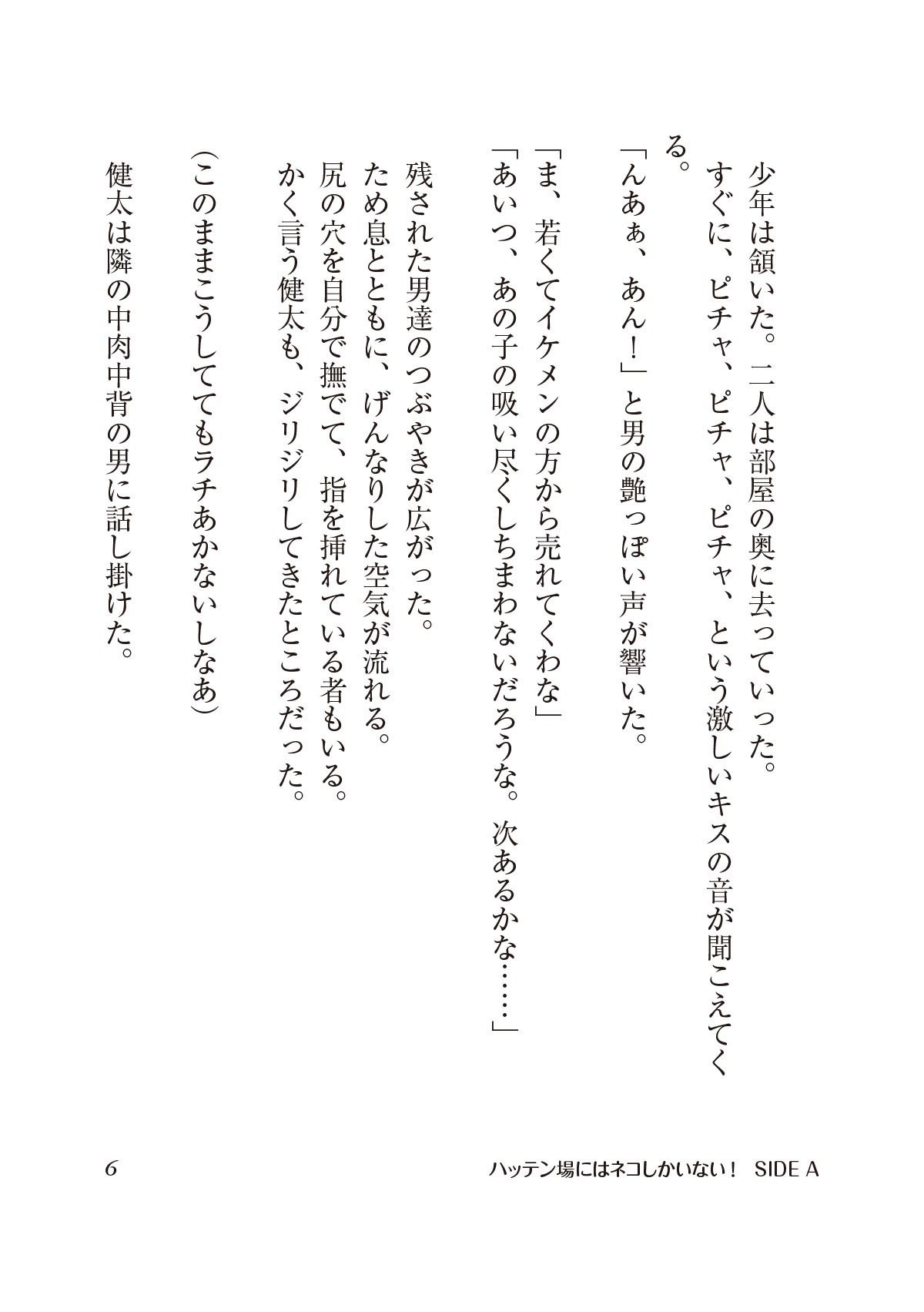 ［BL］ハッテン場にはネコしかいない！ネコだらけのハッテン場に少年のタチとガタイがいいタチ［SS］