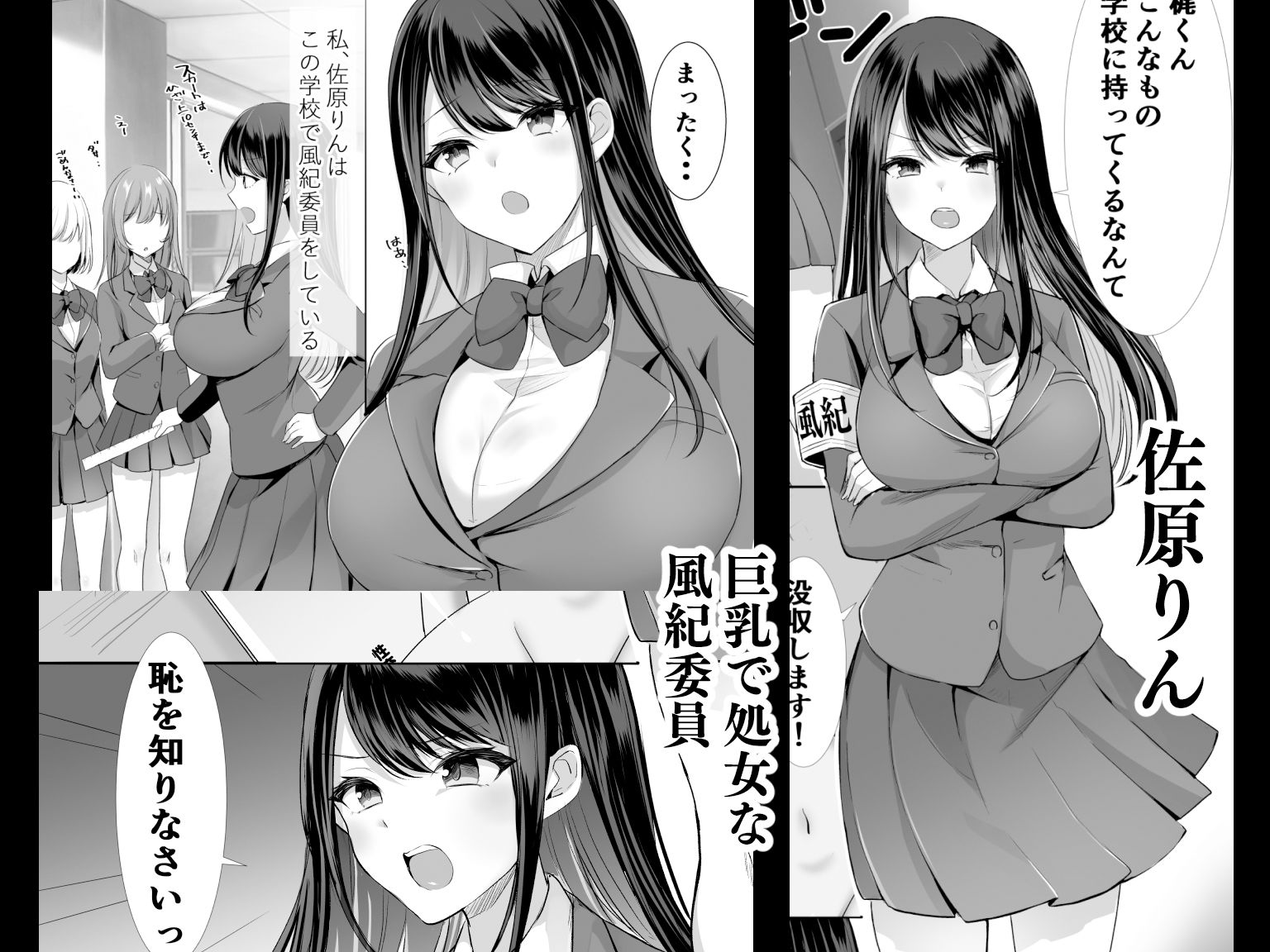 放課後はまだ帰れない ー巨乳処女風紀委員は一人Hを覗かれて‥ー