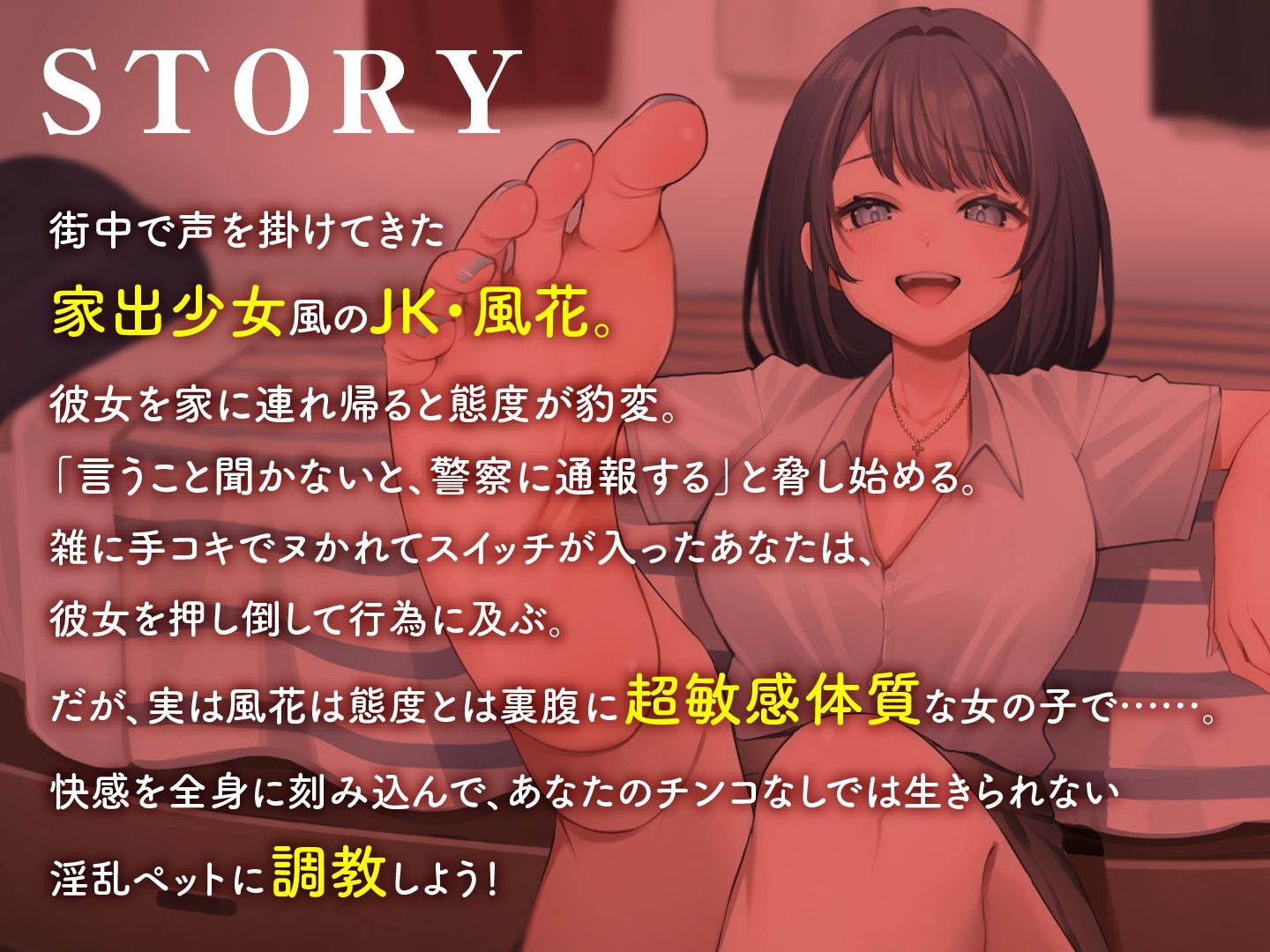 家出JKわからせ調教 タダで居座ろうとする生意気JKに身体で宿代を払わせる